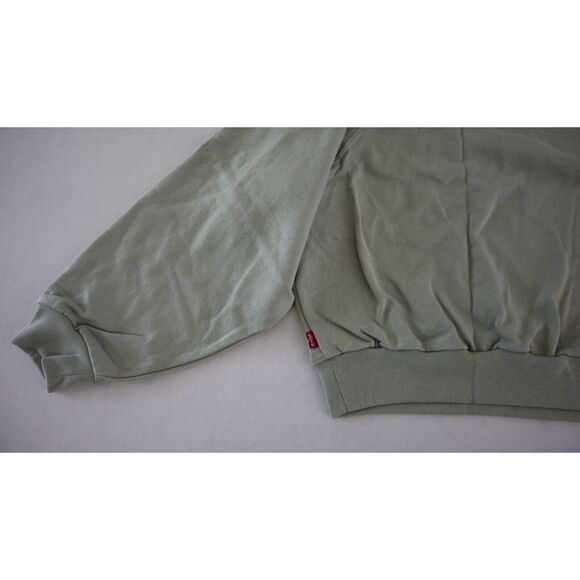Levi's 18722005 Women's Sz L Light Green Logo Cropped Long Sleeve Sweatshirt $50 - Picture 5 of 5